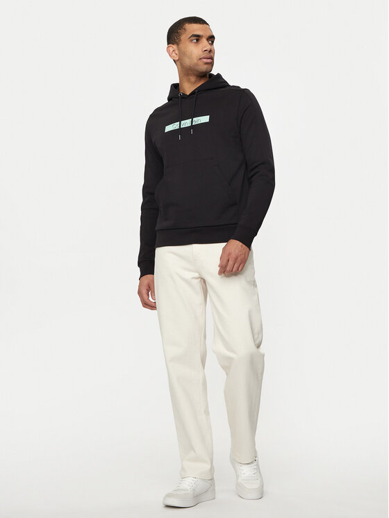 Calvin Klein Calvin Klein Μπλούζα Shadow Logo K10K113090 Μαύρο Regular Fit