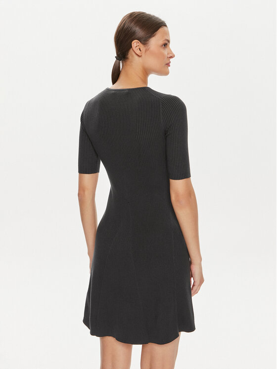 Calvin Klein Jeans Calvin Klein Jeans Rochie tricotată J20J223519 Negru Slim Fit