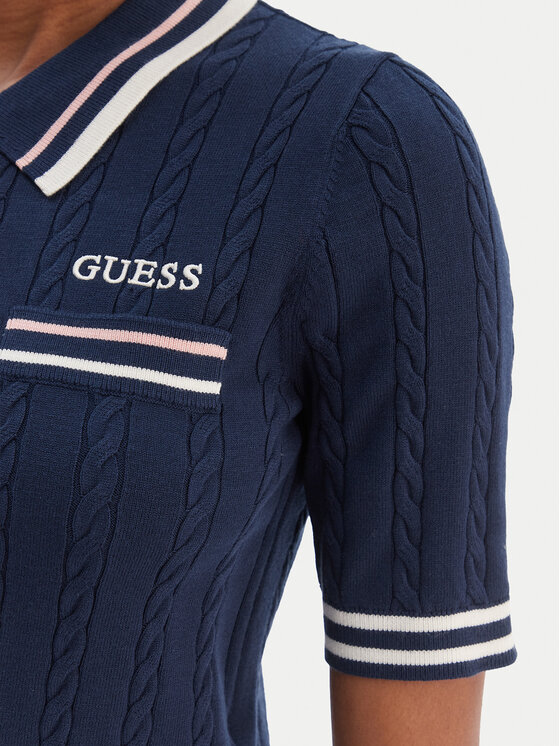 Guess Guess Sveter V6RR02 Z4652 Tmavomodrá Regular Fit