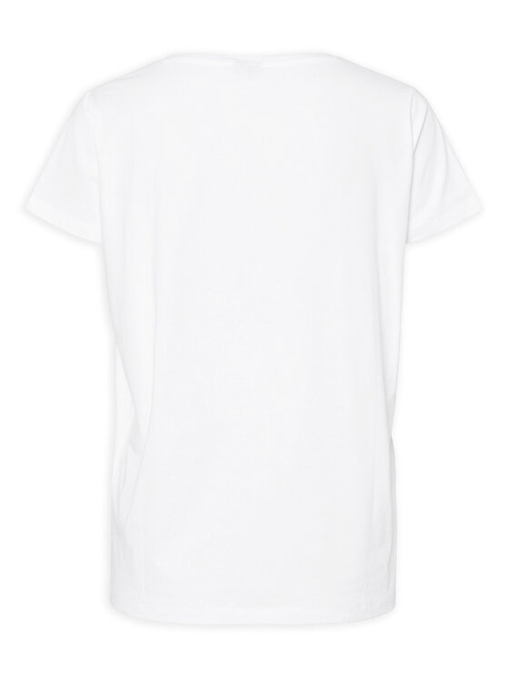 Pieces Pieces Tricou Tilly 17157705 Alb Regular Fit