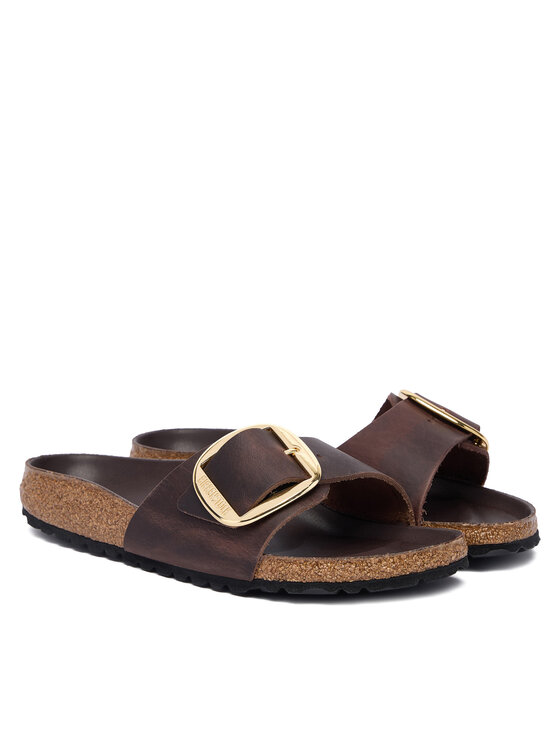 Birkenstock Birkenstock Чехли Madrid Big Buckle 1032914 Тъмнокафяв