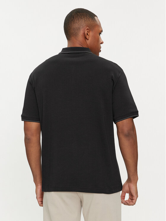 Calvin Klein Calvin Klein Polo Logo Tape K10K112463 Czarny Regular Fit