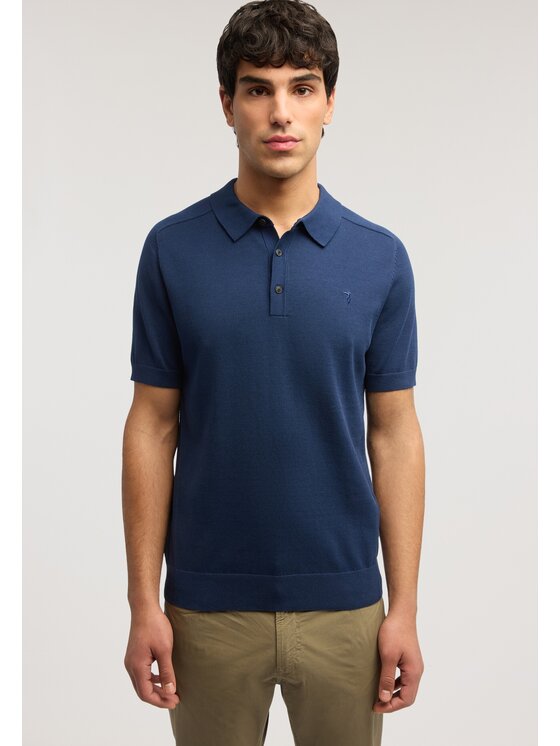 Trussardi Trussardi Sweter M0608000065N034 Niebieski Regular Fit