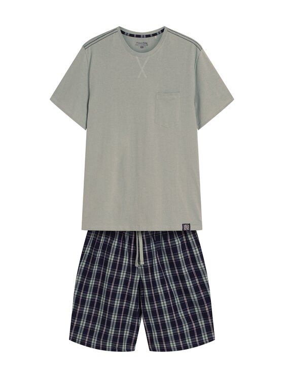 Henderson Henderson Piżama 42617 Szary Regular Fit
