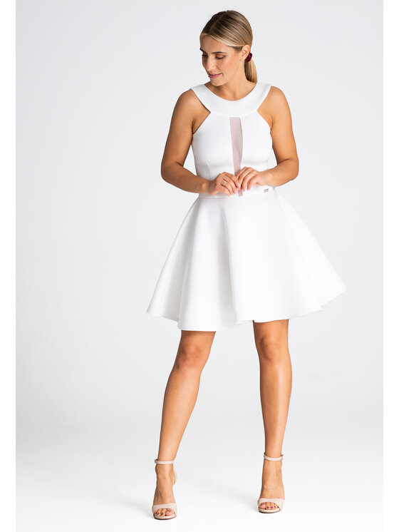FIGL FIGLFIGL Vestito M974 Bianco Regular Fit