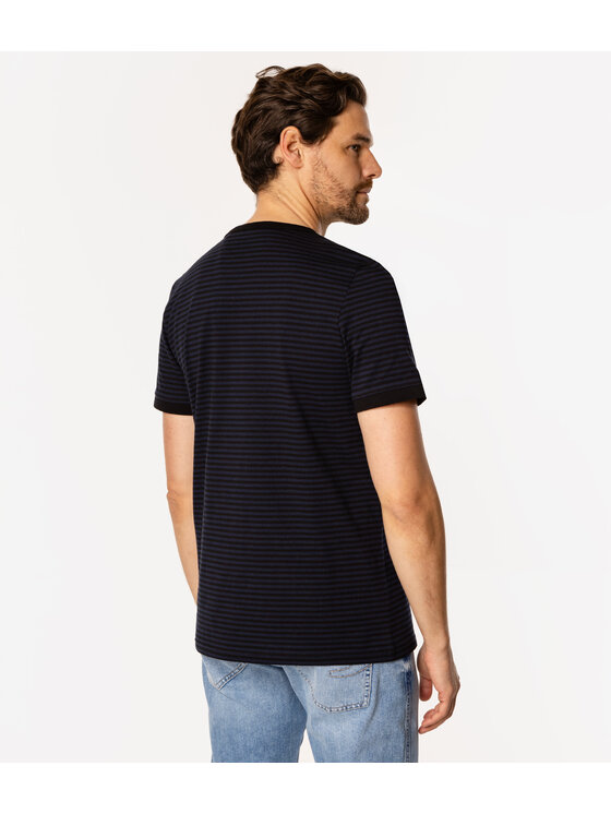 Lee Cooper Lee Cooper T-Shirt HENLEY4 1160 Niebieski Regular Fit