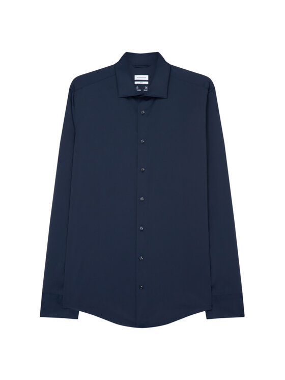 Seidensticker Seidensticker Srajca 01.650400 Mornarsko modra Slim Fit