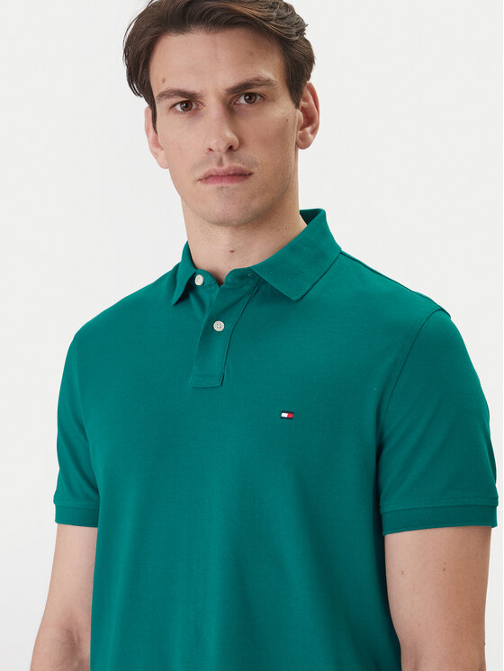 Tommy Hilfiger Tommy Hilfiger Pólóing 1985 MW0MW17770 Zöld Regular Fit