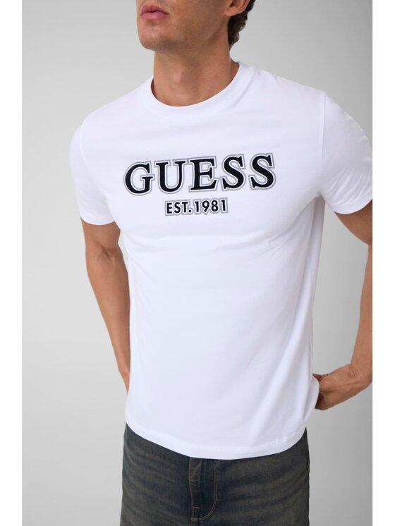 Guess Guess T-Shirt 184973 Bílá Classic Fit