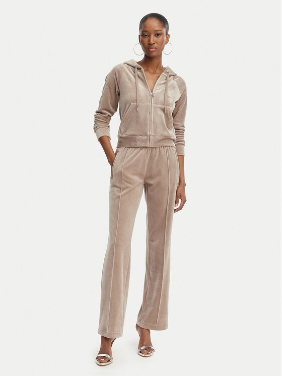 Juicy Couture Juicy Couture Melegítő alsó Tina JCWBJ126327 Bézs Straight Leg