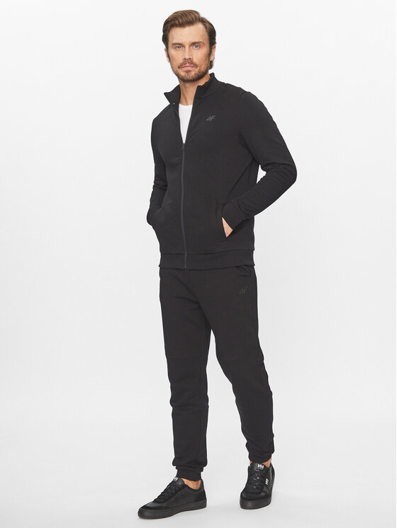 4F 4F Pantaloni da tuta 4FAW23TTROM447 Nero Regular Fit