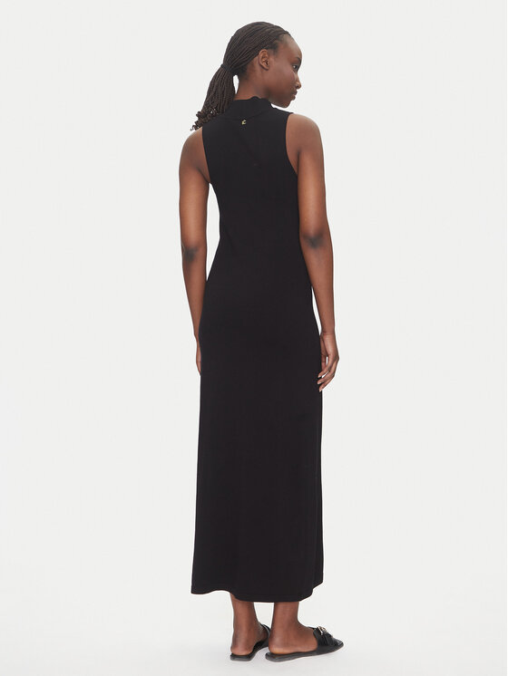 LOLA CASADEMUNT LOLA CASADEMUNT Kootud kleit LS2516004 Must Regular Fit
