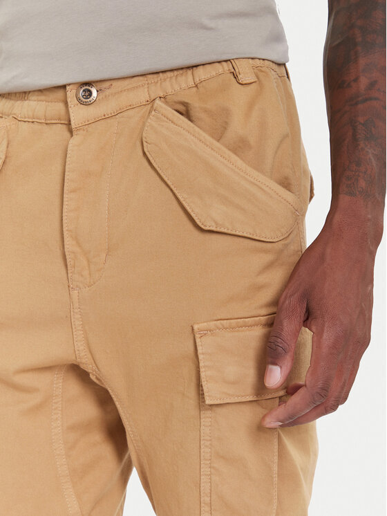 Alpha Industries Alpha Industries Joggery Airman 188201 Beżowy Tapered Fit