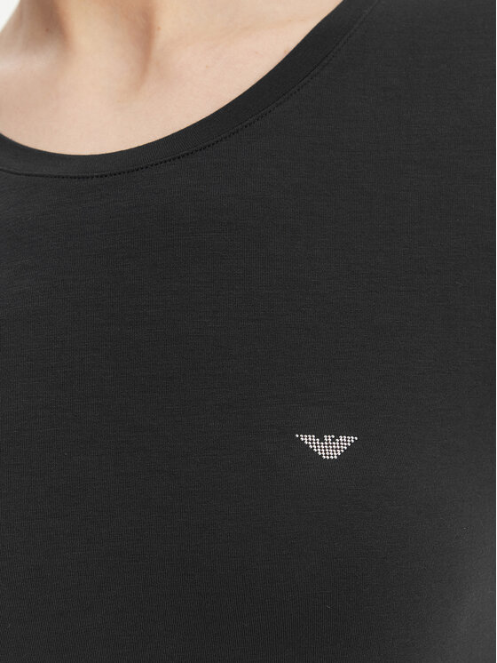 Emporio Armani Emporio Armani T-shirt EW000408 AF19024 UC001 Crna Regular Fit