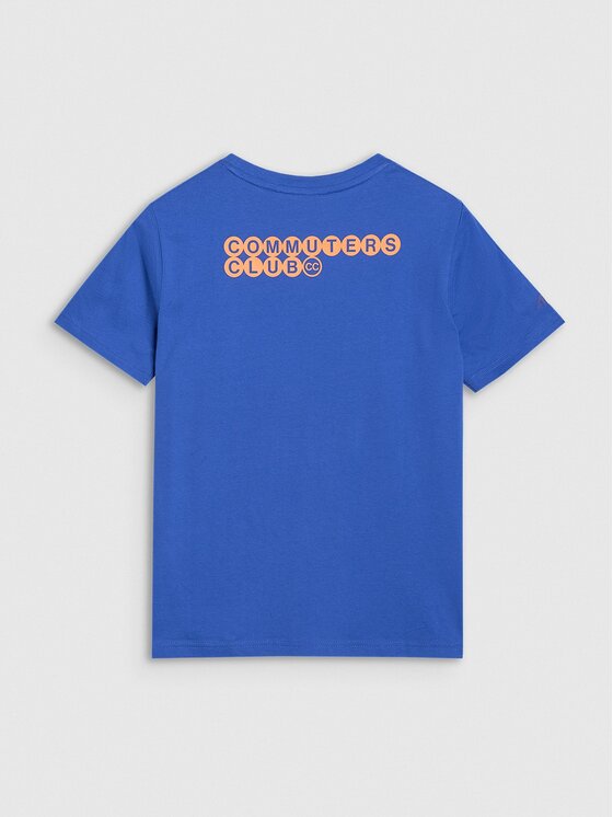 4F 4F T-Shirt 4FWSS25TTSHF2238-36S Niebieski Oversize