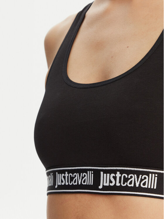 Just Cavalli Just Cavalli Бюстгальтер-топ 78PAJU02 Чорний