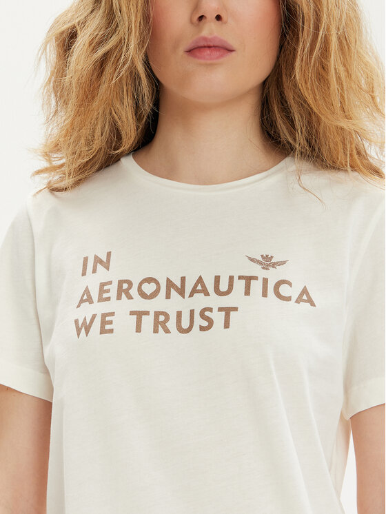 Aeronautica Militare Aeronautica Militare Majica 241TS2233DJ510 Bež Regular Fit