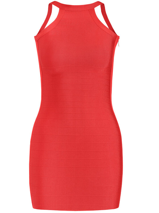Marciano Guess Marciano Guess Kokteilinė suknelė 92G720 5012Z Raudona Slim Fit