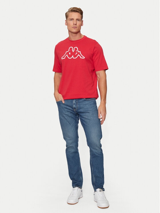 Kappa Kappa Футболка Logo Korpo Cromen 303HZ70 Червоний Regular Fit