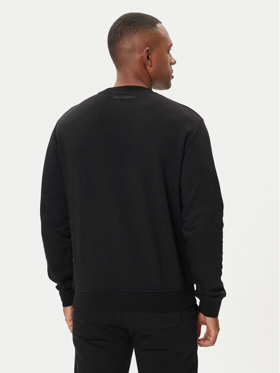 KARL LAGERFELD KARL LAGERFELD Majica dugih rukava 705061 554942 Crna Regular Fit
