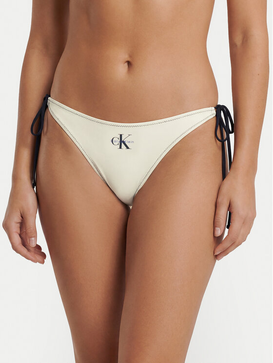 Calvin Klein Swimwear Bikini partea de jos LV00Q61215 Crem