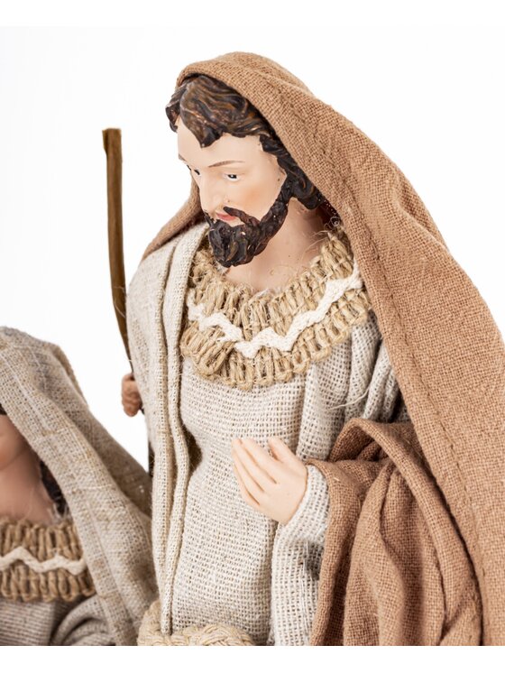 MIAhome MIAhome Figurka dekoracja świąteczna SAGRADA FAMILIA-2 Brązowy