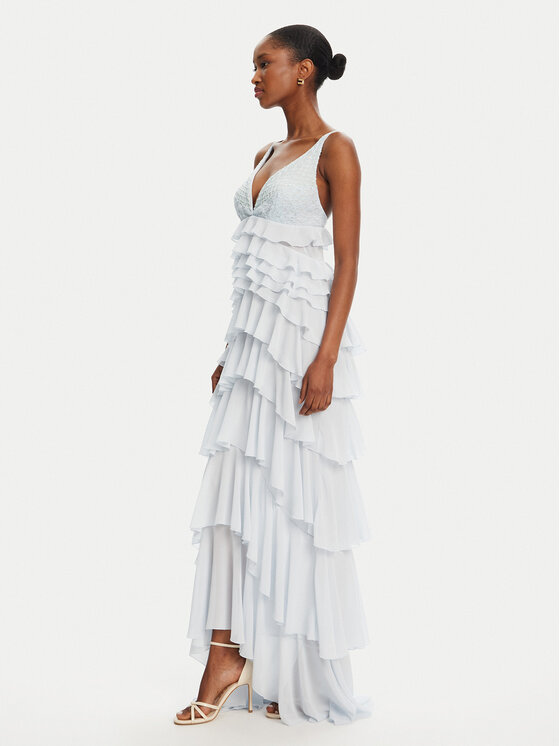 Elisabetta Franchi Elisabetta Franchi Kokteiļkleita AB-R42-52E2-V680 Balts Regular Fit