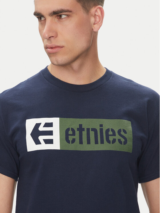 Etnies Etnies T-shirt New Box 4130002282 Blu scuro Regular Fit
