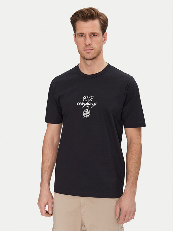 C.P. Company C.P. Company T-Shirt 18CMTS109A110301W Tmavomodrá Regular Fit