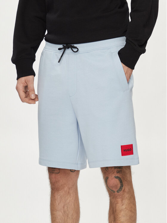 Hugo Pantaloni scurți sport Diz222 50466196 Albastru celest Regular Fit