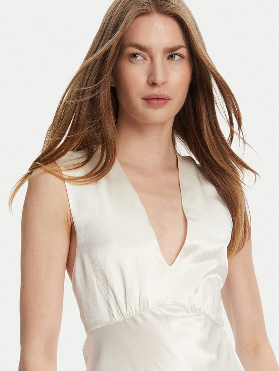 Max Mara Max Mara Sukienka koktajlowa Glizia 2516221048 Biały Regular Fit