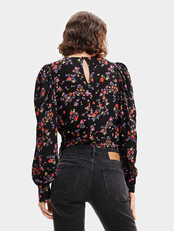 Desigual Desigual Μπλουζάκι 23WWBW36 Μαύρο Regular Fit