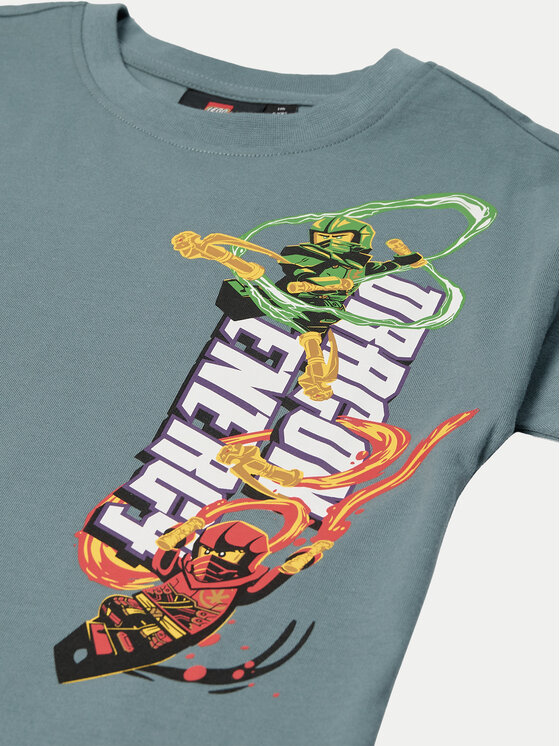 LEGO LEGO T-Shirt Ninjago 12011428 Zielony Regular Fit