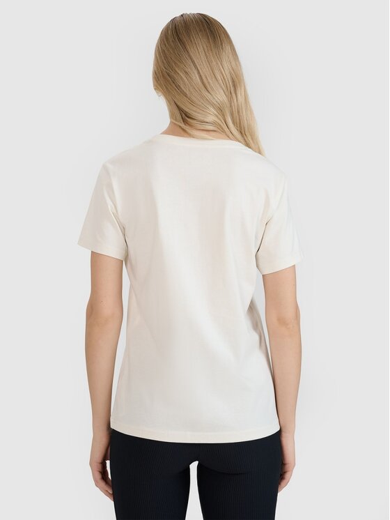 4F 4F T-shirt 4FRSS25TTSHF2786-11S Bianco Regular Fit