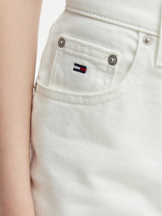 Tommy Jeans Tommy Jeans Pantaloncini di jeans DW0DW22695 Bianco Regular Fit
