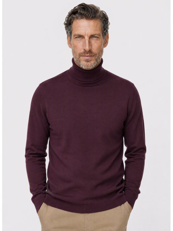 Pako Lorente Pako Lorente Sweter P26WN-2X-016 Bordowy Classic Fit
