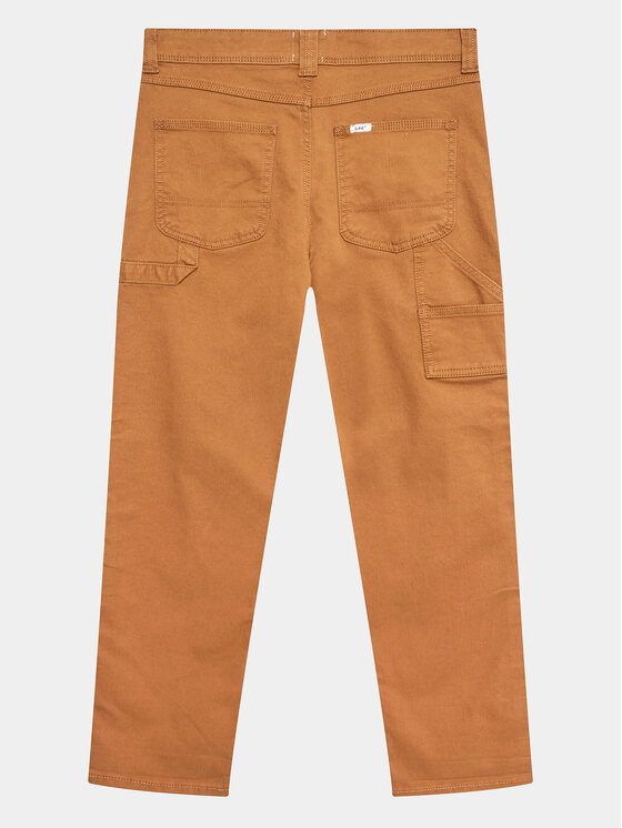 Lee Lee Hlače iz tkanine Carpenter LEE0019 Rjava Regular Fit