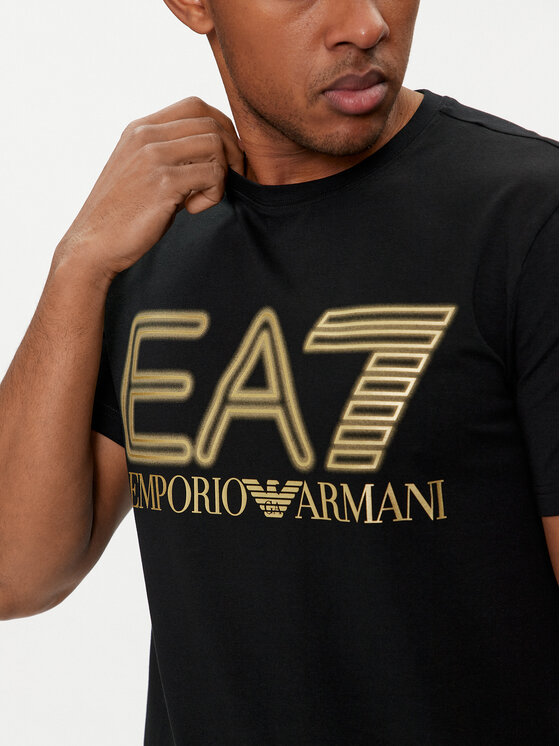 EA7 Emporio Armani EA7 Emporio Armani T-Shirt 3DPT37 PJMUZ 0208 Czarny Regular Fit