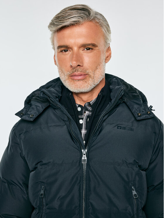 BIG STAR BIG STAR Kurtka zimowa ENRICOS Granatowy Basic Fit