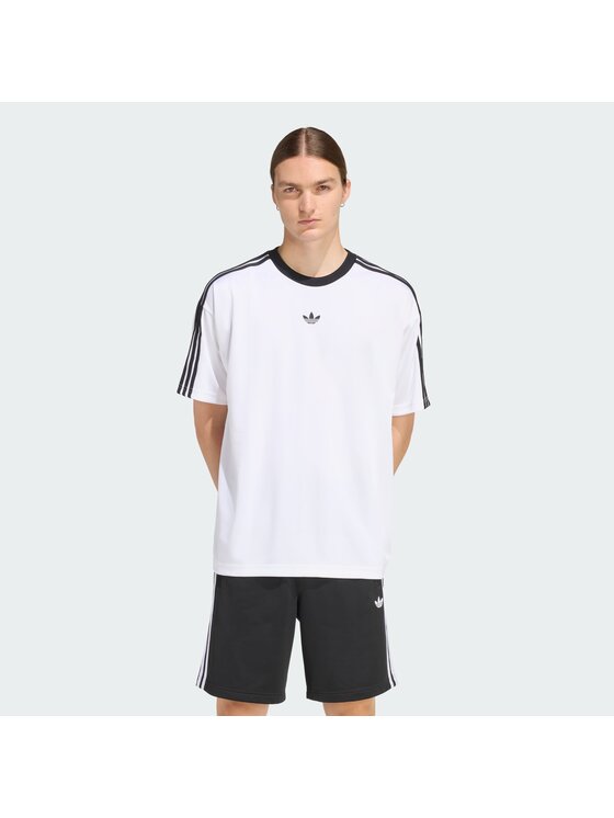 adidas adidas Футболка adicolor Jacquard KD5829 Білий Loose Fit