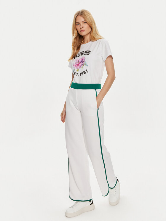 Guess Guess T-krekls Peony V4YI15 J1314 Balts Regular Fit