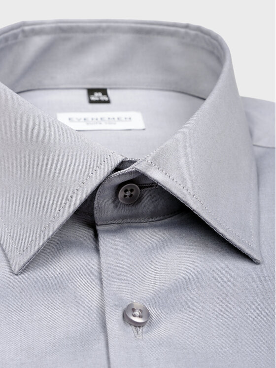 Evenemen Evenemen Koszula PLAIN SAP Szary Slim Fit