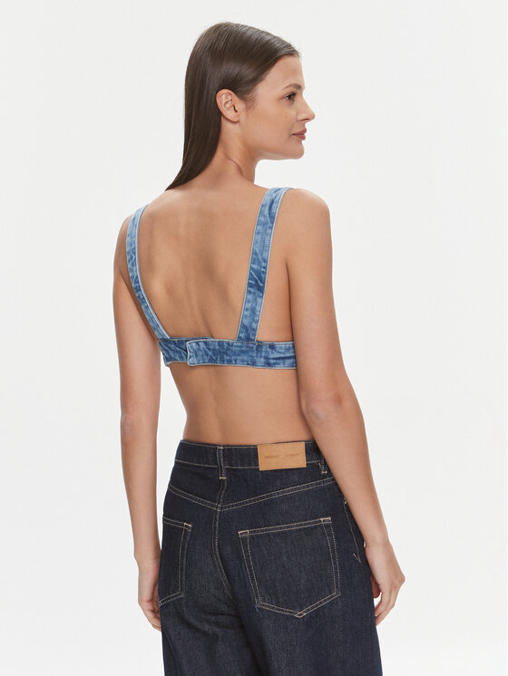 Calvin Klein Jeans Calvin Klein Jeans Top J20J222475 Modrá Slim Fit