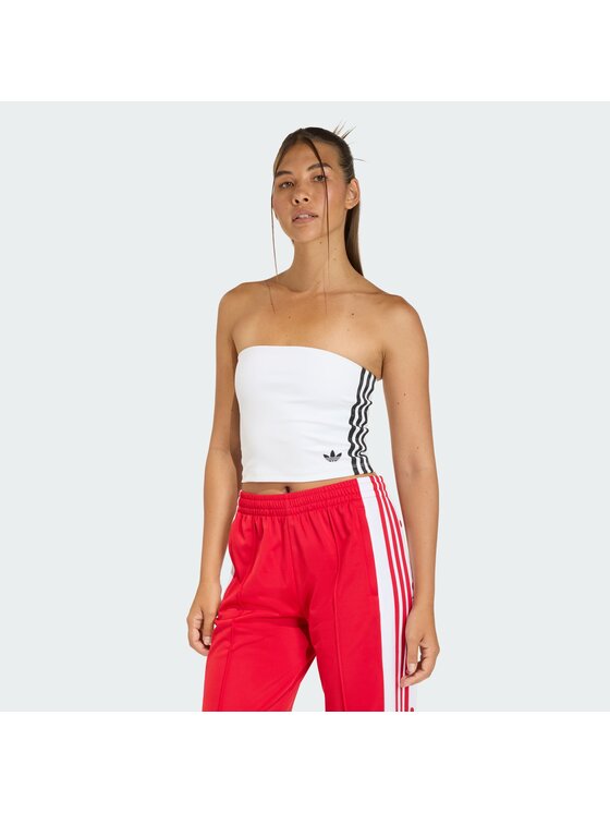 adidas adidas Top 3-Stripes KD6235 Weiß Slim Fit