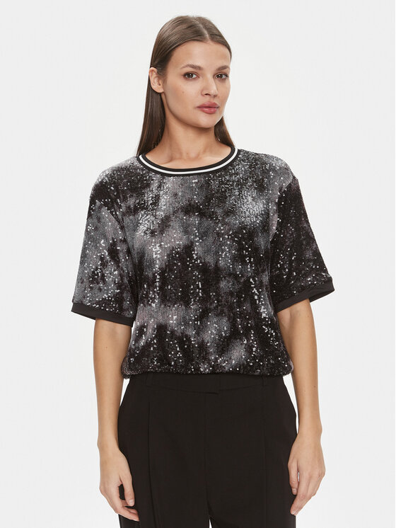 Liu Jo Bluză TA4060 J4623 Negru Regular Fit