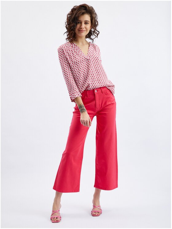 Orsay Orsay Jeansy 313082324000__38 Różowy Slim Fit