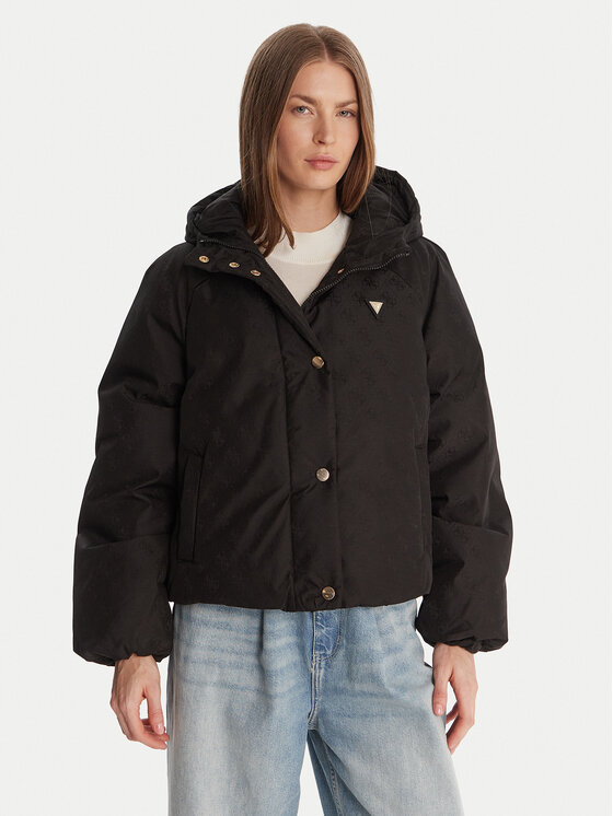 Guess Guess Zimní bunda V5BL07 WGLW2 Černá Regular Fit