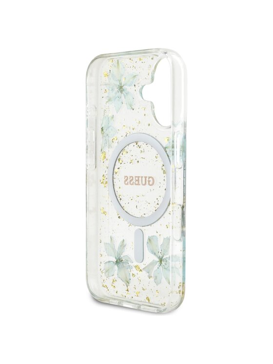 Guess Guess Etui na telefon Apple iPhone 16 Turkusowy