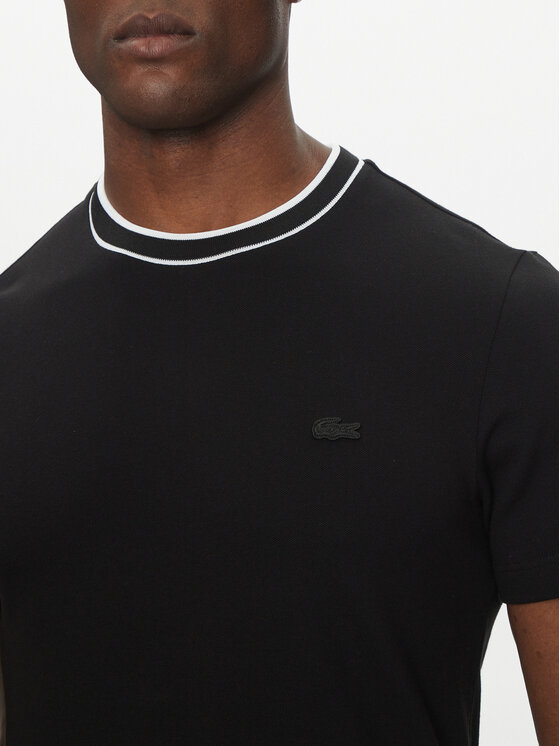 Lacoste Lacoste T-Shirt TH8174 Czarny Regular Fit