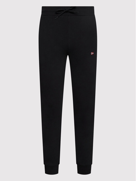 Napapijri Napapijri Donji dio trenerke Malis NP0A4GBK Crna Regular Fit
